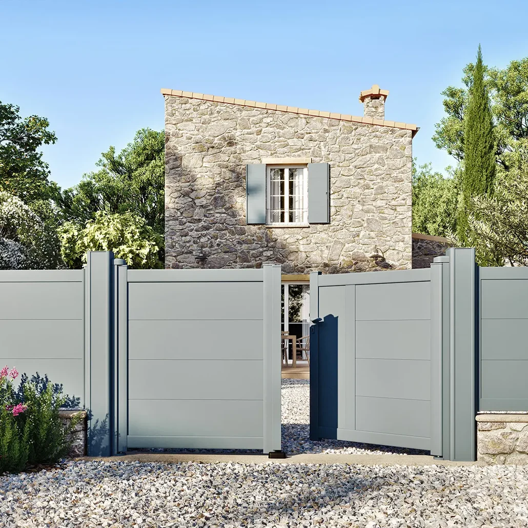 Portail Aluminium kostum sur mesure installation par FB Fermetures